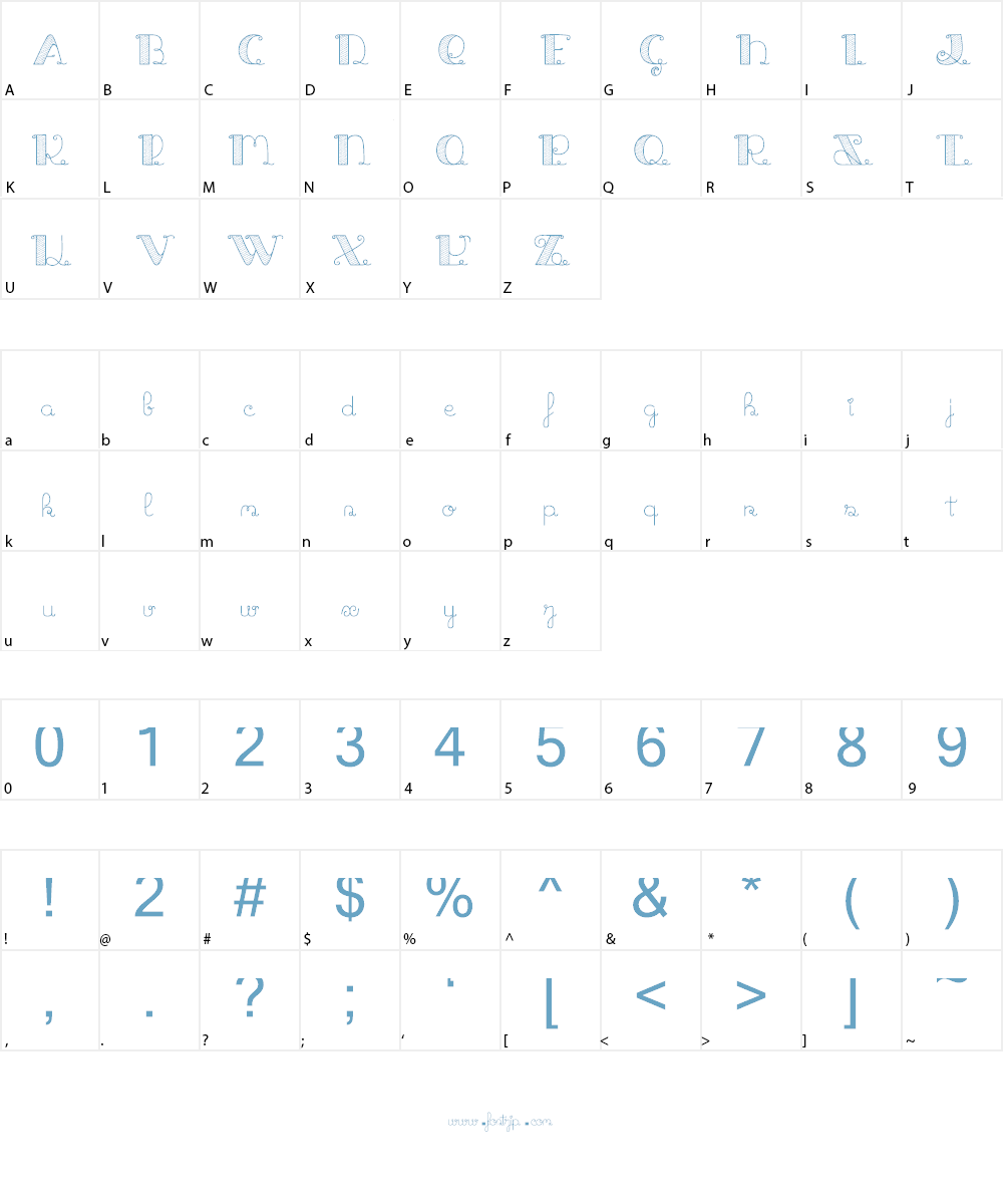 Jack and the Beanstalk Font Character